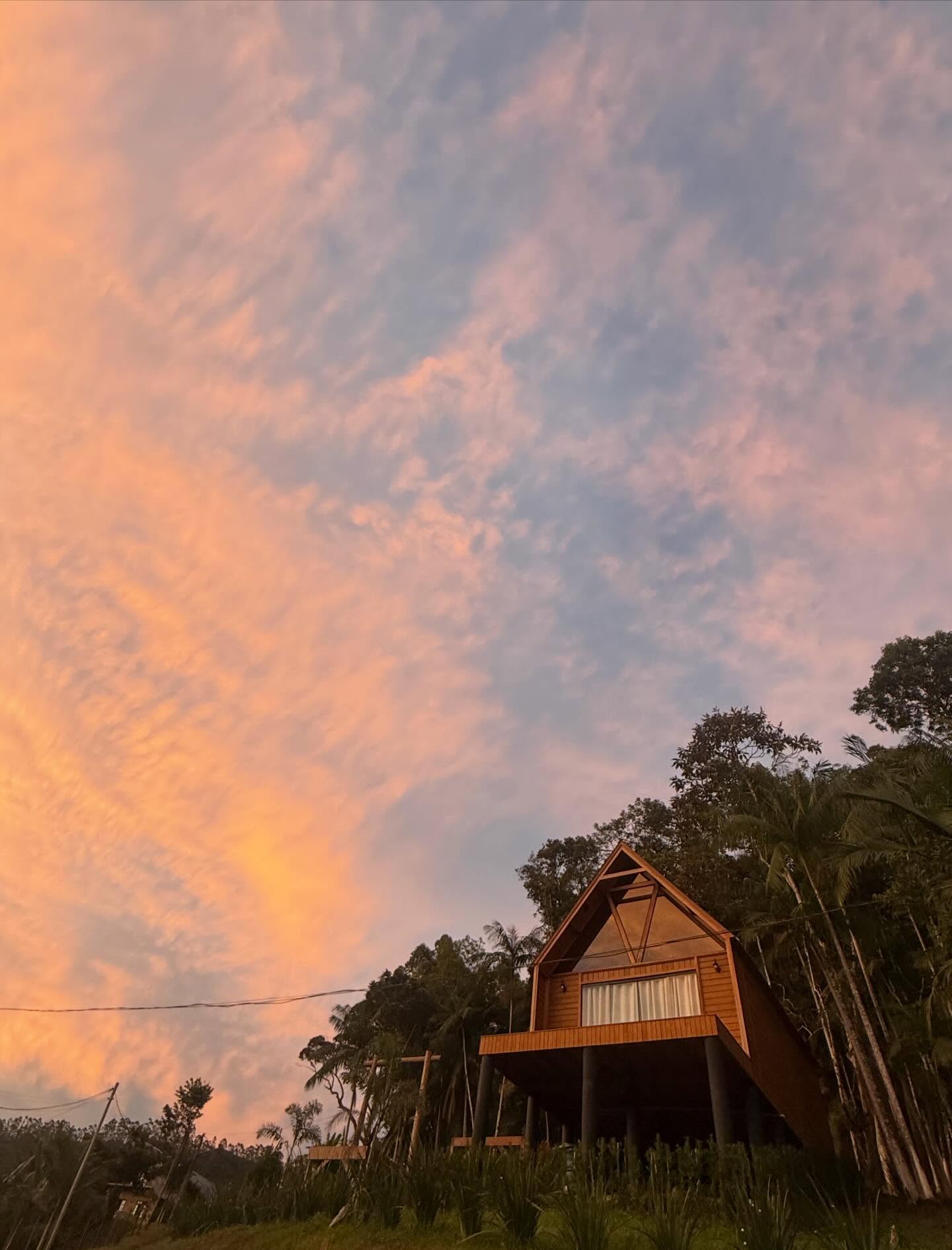 Cenário natural próximo ao chalé